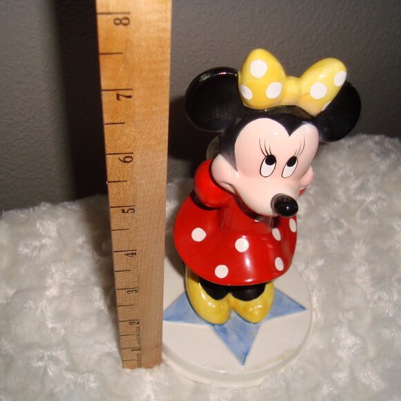 Vintage 90’s Minnie Mouse Ceramic Figurine Collectible Schmid Walt Disney Co - Picture 8 of 12